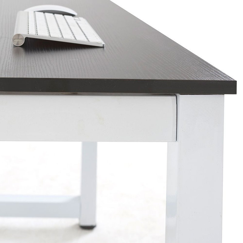 Metal Base Writing Desk, Black