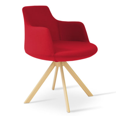 Dervish 18.5'' H Wool Upholstered Metal Armchair