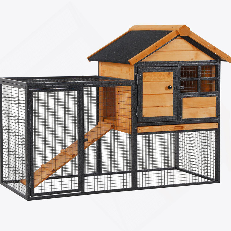 Cage à lapins d'extérieur polyvalente avec des caractéristiques avancées pour le confort des animaux de compagnie
