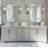 Contemporary Oblong Bathroom Vanity Mirror | Stainless Steel Thick Frame-1335641675-1308943055