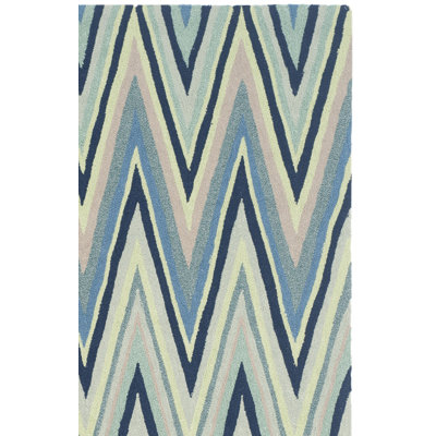 Ardi Hand Hooked Performance Chevron Rug
