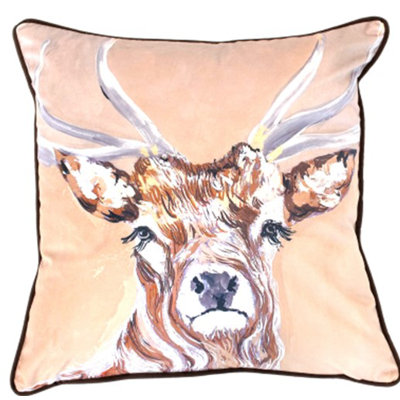 Witherell Abstract Orange Sqaure Cushion