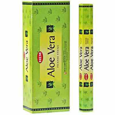 Encens ourlet (20 bâtons) - Aloe vera - ensemble de 6