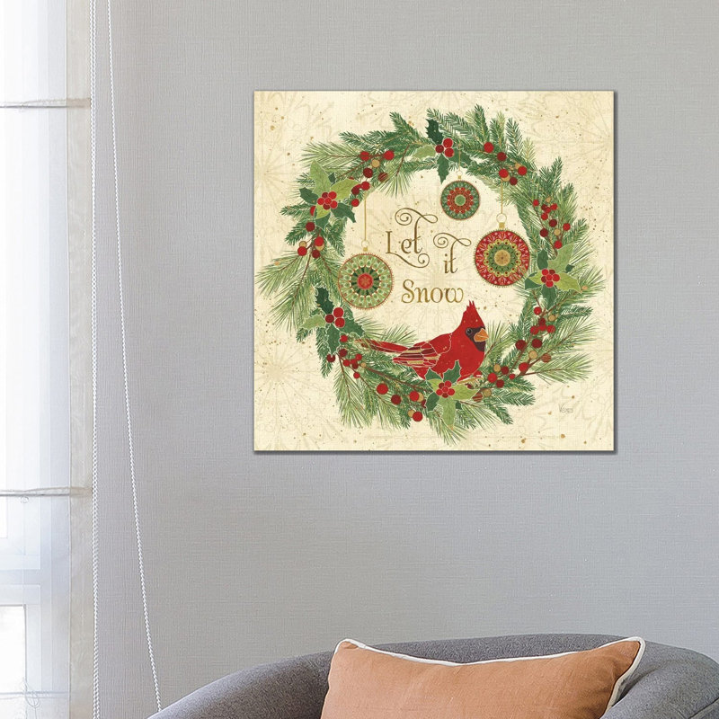Winter Feathers VII by Veronique Charron - Wrapped Canvas Print, 66.04cm H x 66.04cm W x 1.91cm D