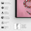 Cadre rose sur toile «Pink Around I»-59215179-59215180