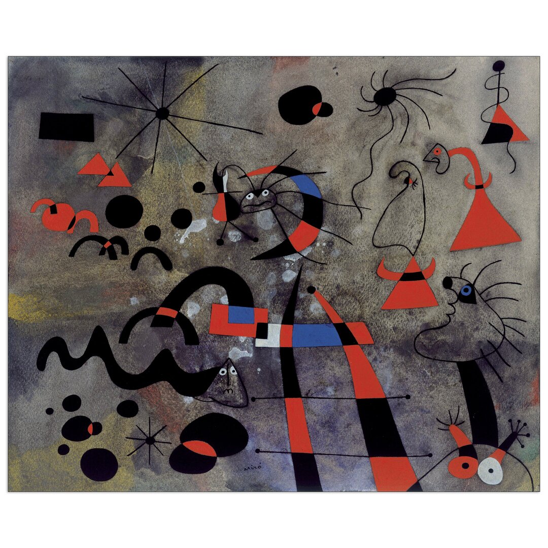 Wandbild „The Escape Ladder" von Joan Miro, Kunstdruck