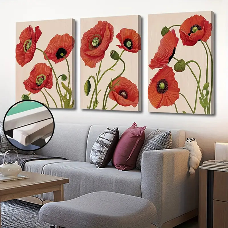 3 Piece Wrapped Canvas Painting