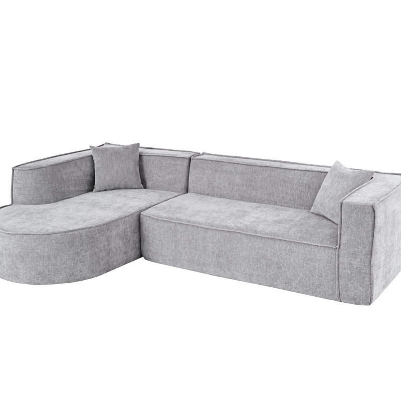 Modern Sectional Furniture, Material, High Density Foam Cushions, Versatile For Home Modular Couch, Chenille Fabric, Removable Back Cushion Covers, Living Spaces