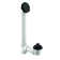 1-1/2" x 12" Sch. 40 PVC Pull-to-Open Bathtub Leg Drain Assembly with Two-Hole Overflow