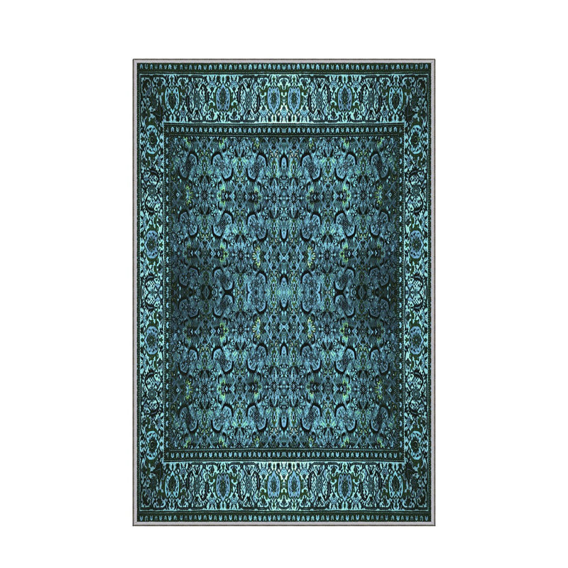 Stylish Woven Carpet (4 x 6 ft), 100% Polyester, 0.4 in Pile Height | Antibacterial, Non-Slip Underside | Machine Washable, 3D Digital Printing | Perfect for Living Room, Bedroom, and Home Decor