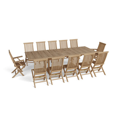 Valencia 11 Piece Teak Dining Set