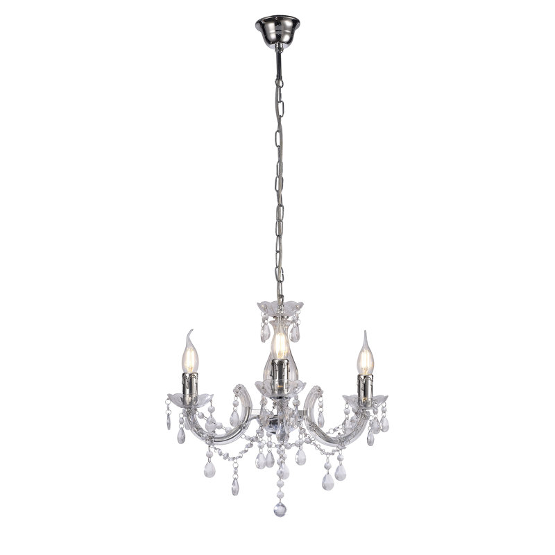 Grantham 3 - Light Candle Style Chandelier