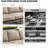 Aluminum Outdoor Patio Furniture Set 5 Pieces, 2 Swivel Rocking Chairs, 3-Seater Bench, Coffee Table & Side Table, Patio Sectional Conversation Furniture Set With Thick Cushions-537226416