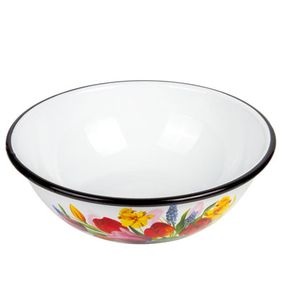 Spring Bouquet Enamel Bowl 2.5L