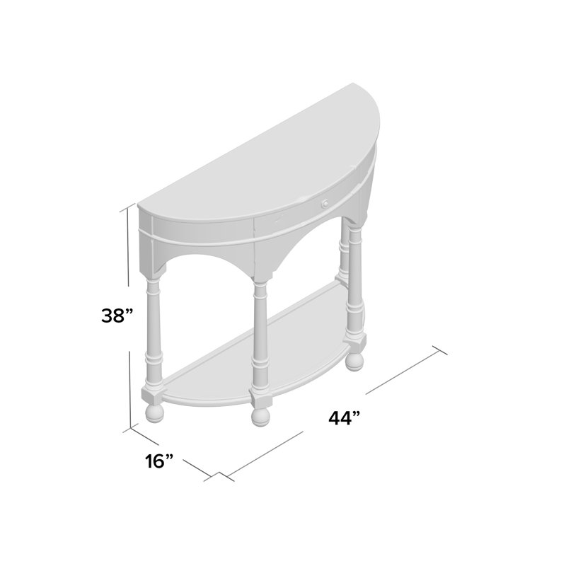 Castle Bromwich 44'' W Solid Wood Console Table