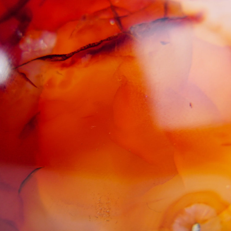Polished Carnelian Agate Sphere from Madagascar