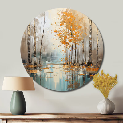 Haldane - Floral Round Metal Art