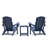 Folding Outdoor Adirondack Chair Set-124920149