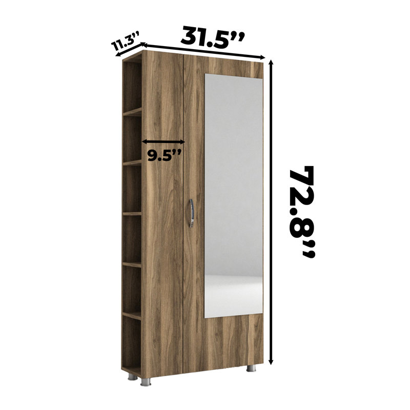 SpiritHome Unique Hall Tree With Mirror | Wayfair Canada