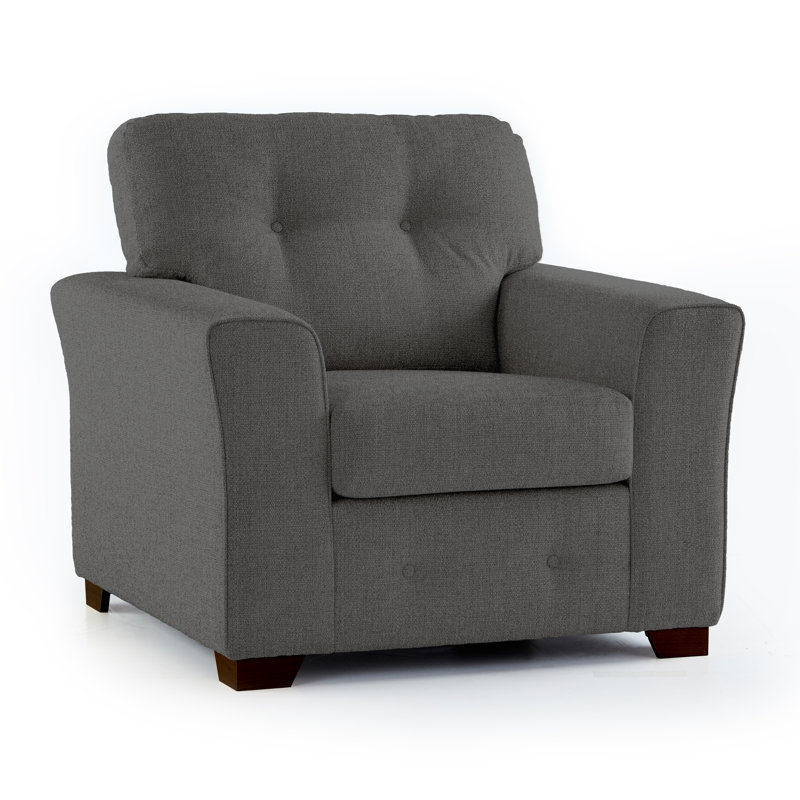 Lisbon Upholstered Armchair, Grey
