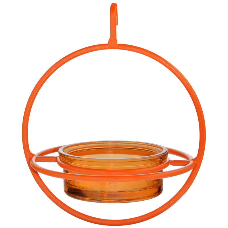 Mangeoire à oiseaux avec plateau, Orange