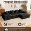 Modern Oversized 262cm Boneless Corner Sofa L-Shaped Corduroy Sofa With Storage Pockets-879638393-877740091