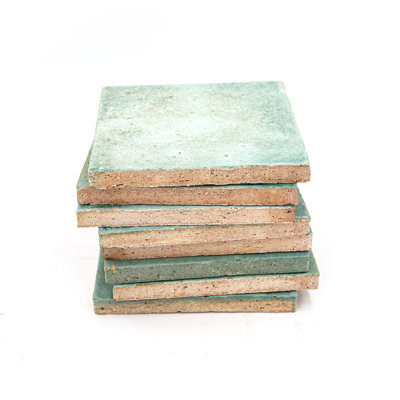 French Terracotta Matte Green 6 x 6