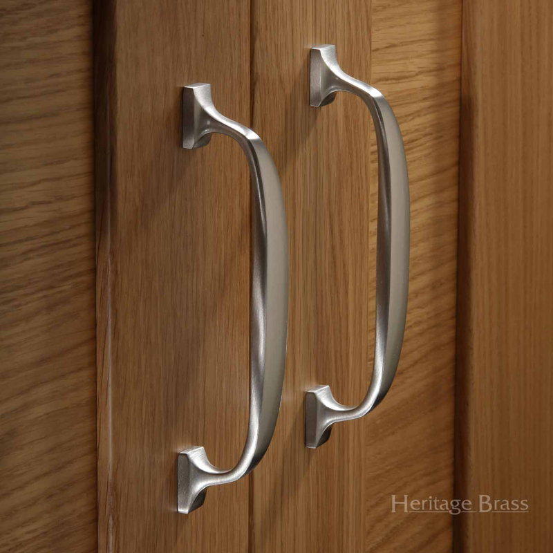 Heritage Brass Heritage Cabinet Pull Durham Design, 16cm L x 1.75cm W, Satin Nickel