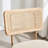 Uniondale Swivel Linen Upholstered 26.2'' Counter Stool with Rattan Cane Back and Solid Wood Frame-1654579958
