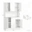 Buffet de cuisine autoportant moderne avec desserte et rangement-1784241659