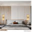 Appliques murales 17,5 pouces avec abat-jour en verre transparent, 1 paquet de meuble-lavabo-615387763-615387760