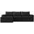 Boneless 106.7" Modular Sectional Sofa with Deep Seat, Upholstery L Shaped Cloud Couch for Living Room, 3-Seater Modern Boneless Sofa with Movable Ottomans, Removable Cover, No Assembly Required-1087487028