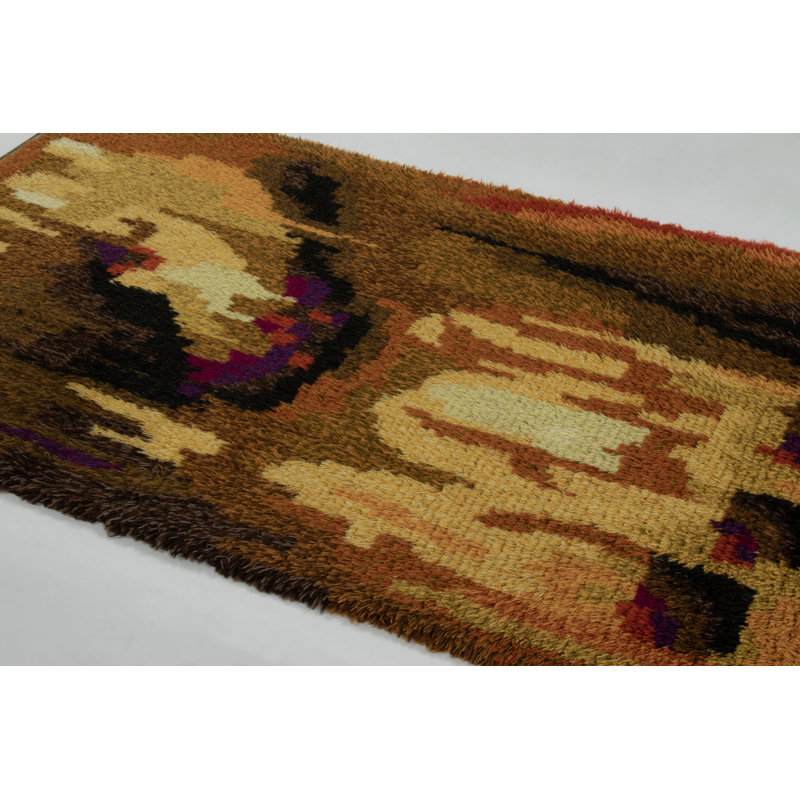 Scandinavian One-of-a-Kind 3'5x6'1 Hand Knotted Area Rug