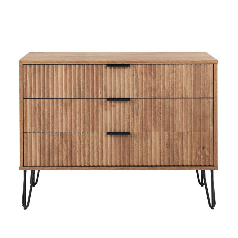 Commode brun doré