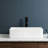Topcraft 15.75" L White Ceramic Vessel Bathroom Sink, Above Counter Vanity Basin