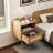 23.6'' Tall Drawer Rattan Nightstand with Charging Station-52251693