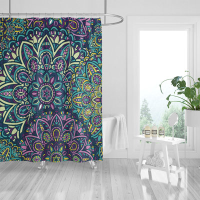 Jeweled Mandela Shower Curtain