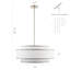 Lustre tambour moderne à 4 lumières à intensité variable 18 po Aasim-1158406363