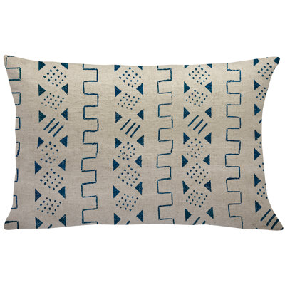 Geometric Linen Throw Pillow