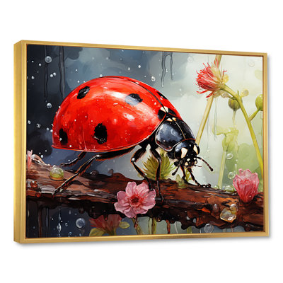 " Curious Ladybug Crimson Serenity "