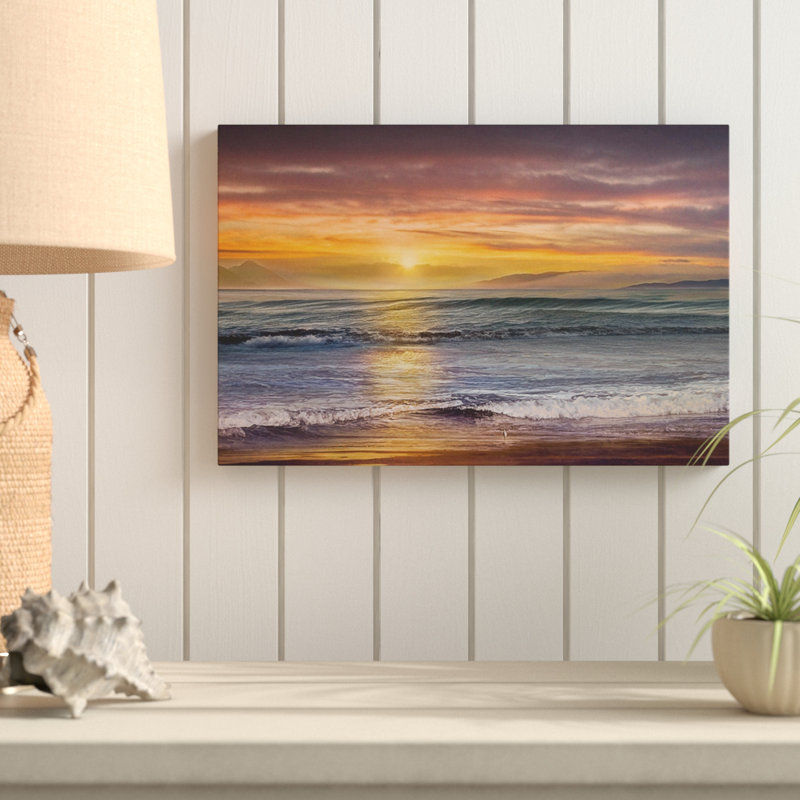 «Sundown Descanso Beach», reproduction de photo sur toile, H 18 po x l 27 po x P 1,5 po