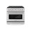 ZLINE 36 in. 5.2 cu. ft. 6 Burner Gas Range with Convection Gas Oven in Stainless Steel