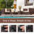 Outsunny Furniture Clips, Outdoor Sectional Couch Connectors, Wicker Furniture/Chair Clamps for a Module Patio Sofa