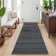 Modern Stripe Machine Washable Rug with Non Slip Rubber Backing, Neutral Printed Carpet, Soft Low Pile Non Shedding Floor Covering for Living Room, Bedroom