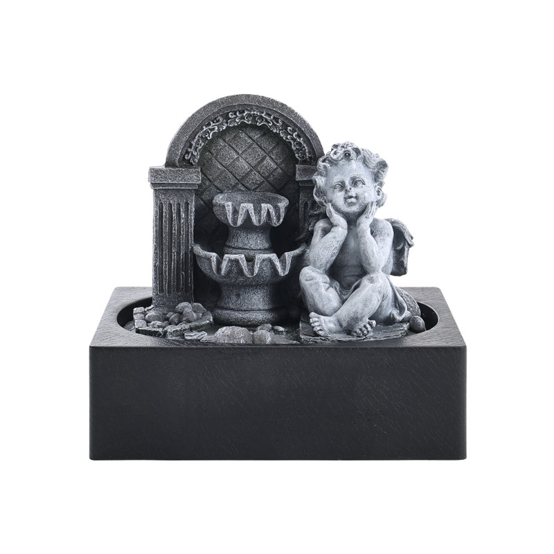 Bissett Indoor Sculptural Fountain with Lights