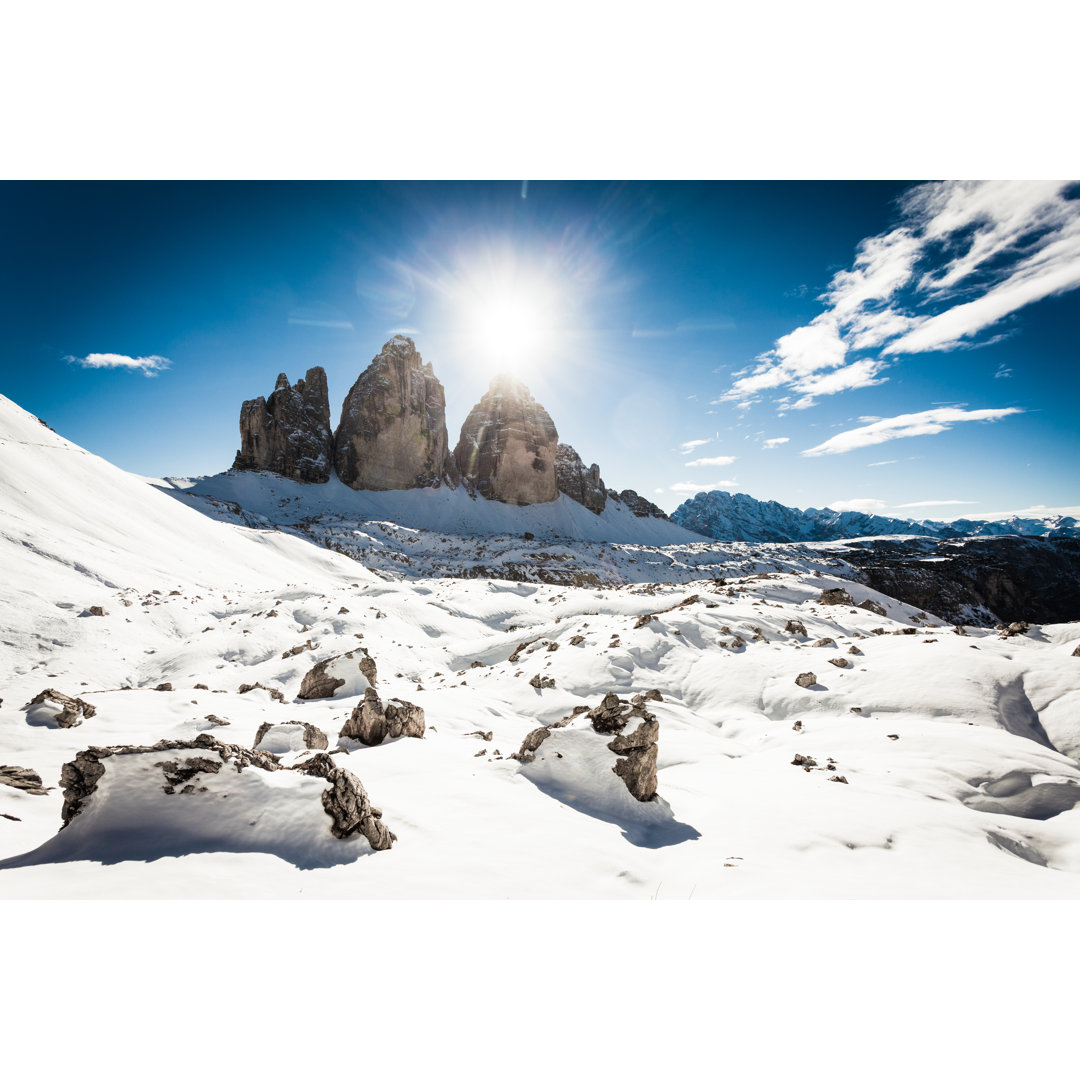 Die Dolomiten im Winter von Zodebala - Drucken