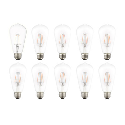 Ampoule à DEL à intensité variable ST19 de 40 watts Mcswain, blanc chaud (2 700 K) E26 / culot moyen (standard)