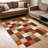 Autumn Plaid Pattern carpet-easy to clean, machine-washable, soft and comfortable; suitable for door mats, kitchens, living rooms, bedrooms, corridors, and laundry areas. Easy to clean, durable carpet for home decoration.-128973743