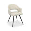 Alcanza STERLING UPHOLSTERED DINING CHAIR - FAUX LEATHER - BLACK SAND POWDER COATED LEGS (PAIR)-2128509059