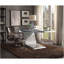 Chaise de bureau pivotante chocolat Distress